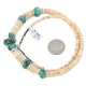 Certified Authentic Navajo .925 Sterling Silver Natural Graduated Melon Shell Native American Necklace 15364-32