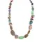 Certified Authentic Navajo .925 Sterling Silver Natural Turquoise and Multicolor Stones Native American Necklace 15215-5