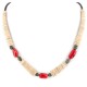 Certified Authentic Navajo .925 Sterling Silver Natural Turquoise Graduated Melon Shell Coral Native American Necklace 25228-1 Certified Authentic Navajo .925 Sterling Silver Natural Turquoise Graduated Melon Shell Coral Native American Necklace 25228-1