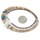 Certified Authentic Navajo .925 Sterling Silver Natural Turquoise Graduated Melon Shell Native American Necklace 15427-6 Certified Authentic Navajo .925 Sterling Silver Natural Turquoise Graduated Melon Shell Native American Necklace 15427-6