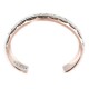 Bearpaw Navajo .925 Sterling Silver Handmade Certified Authentic Pure Copper Native American Bracelet  13017