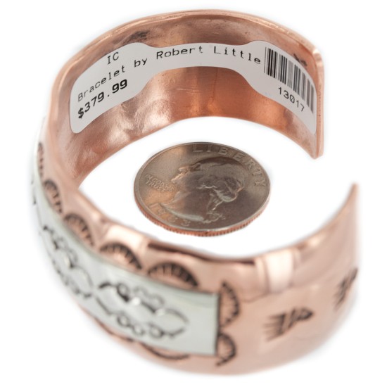 Bearpaw Navajo .925 Sterling Silver Handmade Certified Authentic Pure Copper Native American Bracelet 13017 Bearpaw Navajo .925 Sterling Silver Handmade Certified Authentic Pure Copper Native American Bracelet 13017