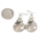 Vintage Style OLD Buffalo Nickel Coin Certified Authentic Navajo .925 Sterling Silver Natural Turquoise Dangle Earrings 18145