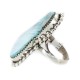 Handmade Navajo .925 Sterling Silver Certified Authentic Natural Turquoise Native American Ring 17064