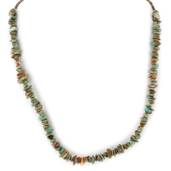 .925 Sterling Silver Certified Authentic Navajo Natural Turquoise Chain Native American Necklace 17067 .925 Sterling Silver Certified Authentic Navajo Natural Turquoise Chain Native American Necklace 17067
