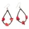 Certified Authentic .925 Sterling Silver Hooks Dangle Natural Heishi Coral Hoop Native American Earrings 18140 Certified Authentic .925 Sterling Silver Hooks Dangle Natural Heishi Coral Hoop Native American Earrings 18140