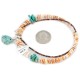 Certified Authentic Navajo .925 Sterling Silver Natural Turquoise Graduated Spiny Oyster Native American Necklace 17066 Certified Authentic Navajo .925 Sterling Silver Natural Turquoise Graduated Spiny Oyster Native American Necklace 17066