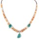 Certified Authentic Navajo .925 Sterling Silver Natural Turquoise Graduated Spiny Oyster Native American Necklace 17066 Certified Authentic Navajo .925 Sterling Silver Natural Turquoise Graduated Spiny Oyster Native American Necklace 17066