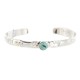 Handmade Certified Authentic Navajo .925 Sterling Silver Natural Turquoise Baby Native American Bracelet 13012-2 Handmade Certified Authentic Navajo .925 Sterling Silver Natural Turquoise Baby Native American Bracelet 13012-2