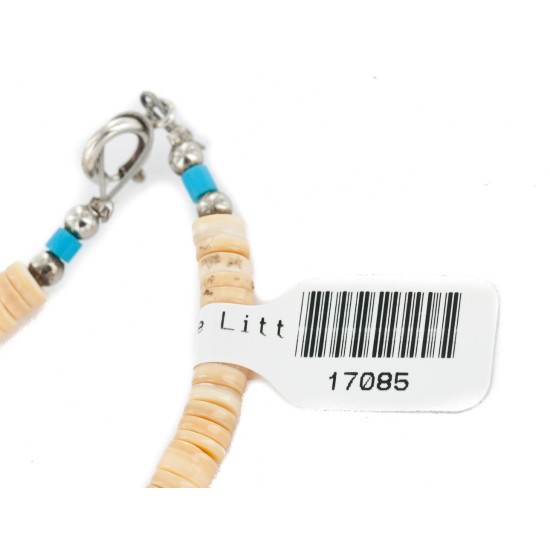 Certified Authentic .925 Sterling Silver Navajo Natural Graduated Melon Shell Black Onyx Native American Necklace 17085 Certified Authentic .925 Sterling Silver Navajo Natural Graduated Melon Shell Black Onyx Native American Necklace 17085
