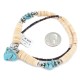 Certified Authentic Navajo .925 Sterling Silver Natural Turquoise Graduated Melon Shell Native American Necklace 15412-5 Certified Authentic Navajo .925 Sterling Silver Natural Turquoise Graduated Melon Shell Native American Necklace 15412-5