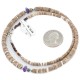 Certified Authentic .925 Sterling Silver Navajo Natural Turquoise Graduated Heishi Amethyst Native American Necklace 25231-2