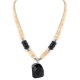 Certified Authentic .925 Sterling Silver Navajo Natural Graduated Melon Shell Black Onyx Native American Necklace 17085 Certified Authentic .925 Sterling Silver Navajo Natural Graduated Melon Shell Black Onyx Native American Necklace 17085