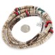 Certified Authentic 3 Strand Navajo .925 Sterling Silver Natural Turquoise Coral Graduated Heishi Native American Necklace 15931-1 Certified Authentic 3 Strand Navajo .925 Sterling Silver Natural Turquoise Coral Graduated Heishi Native American Necklace 15931-1