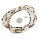 Certified Authentic 2 Strand Navajo .925 Sterling Silver White Howlite Tigers Eye Native American Necklace 17047-3