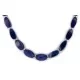 Certified Authentic Navajo Nickel Natural Lapis Lazuli Hematite Native American Necklace 25320-1