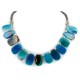 Certified Authentic Navajo Nickel Dyed Quartz Hematite Native American Necklace 25321-1 Certified Authentic Navajo Nickel Dyed Quartz Hematite Native American Necklace 25321-1