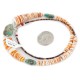 Certified Authentic Navajo .925 Sterling Silver Natural Turquoise Graduated Spiny Oyster Native American Necklace 17060