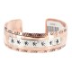 .925 Sterling Silver Handmade Certified Authentic Navajo Pure Copper Native American Bracelet 13002