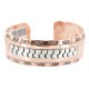Navajo .925 Sterling Silver Handmade Certified Authentic Pure Copper Native American Bracelet 13000
