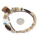 Turtle Certified Authentic Navajo .925 Sterling Silver Natural Turquoise Graduated Melon Shell Tigers Eye Native American Necklace 790108 Turtle Certified Authentic Navajo .925 Sterling Silver Natural Turquoise Graduated Melon Shell Tigers Eye Native American Necklace 790108