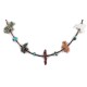 Delicate Certified Authentic Navajo .925 Sterling Silver Natural Turquoise Multicolor Stones Native American Necklace 17046-3 Delicate Certified Authentic Navajo .925 Sterling Silver Natural Turquoise Multicolor Stones Native American Necklace 17046-3