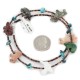Delicate Certified Authentic Navajo .925 Sterling Silver Natural Turquoise Multicolor Stones Native American Necklace 17046-3 Delicate Certified Authentic Navajo .925 Sterling Silver Natural Turquoise Multicolor Stones Native American Necklace 17046-3
