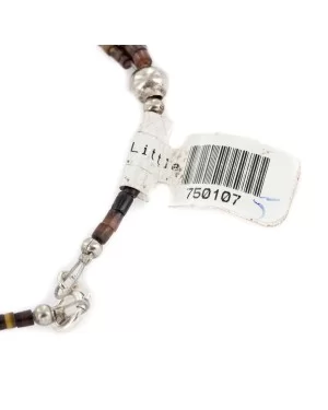 3 Strand Certified Authentic Navajo .925 Sterling Silver Natural Turquoise Coral Heishi Native American Necklace  750107-55