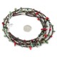 3 Strand Certified Authentic Navajo .925 Sterling Silver Natural Turquoise Coral Heishi Native American Necklace 18108-20 3 Strand Certified Authentic Navajo .925 Sterling Silver Natural Turquoise Coral Heishi Native American Necklace 18108-20