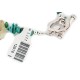 Certified Authentic Navajo Nickel Natural Turquoise Green Jasper Native American Bracelet 12976-1