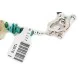 Certified Authentic Navajo Nickel Natural Turquoise Green Jasper Native American Bracelet 12976-1