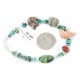 Delicate Certified Authentic Navajo .925 Sterling Silver Natural Turquoise Jasper Native American Bracelet 12979-1