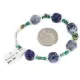 Delicate Certified Authentic Navajo .925 Sterling Silver Natural Turquoise Lapis Native American Bracelet 12976-2 Delicate Certified Authentic Navajo .925 Sterling Silver Natural Turquoise Lapis Native American Bracelet 12976-2