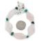 Navajo Nickel Spiderweb Turquoise and Pink Quartz Bracelet NB160116001500 Navajo Nickel Spiderweb Turquoise and Pink Quartz Bracelet NB160116001500