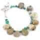 Certified Authentic Navajo Nickel Natural Turquoise Green Jasper Native American Bracelet 12976-1