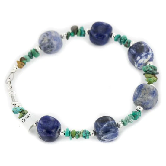 Delicate Certified Authentic Navajo .925 Sterling Silver Natural Turquoise Lapis Native American Bracelet 12976-2 Delicate Certified Authentic Navajo .925 Sterling Silver Natural Turquoise Lapis Native American Bracelet 12976-2