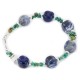 Delicate Certified Authentic Navajo .925 Sterling Silver Natural Turquoise Lapis Native American Bracelet 12976-2 Delicate Certified Authentic Navajo .925 Sterling Silver Natural Turquoise Lapis Native American Bracelet 12976-2
