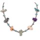 Delicate Certified Authentic Navajo .925 Sterling Silver Natural Turquoise Multicolor Stones Native American Necklace 17046-2 Delicate Certified Authentic Navajo .925 Sterling Silver Natural Turquoise Multicolor Stones Native American Necklace 17046-2