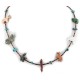 Delicate Certified Authentic Navajo .925 Sterling Silver Natural Turquoise Multicolor Stones Native American Necklace 17046-3 Delicate Certified Authentic Navajo .925 Sterling Silver Natural Turquoise Multicolor Stones Native American Necklace 17046-3