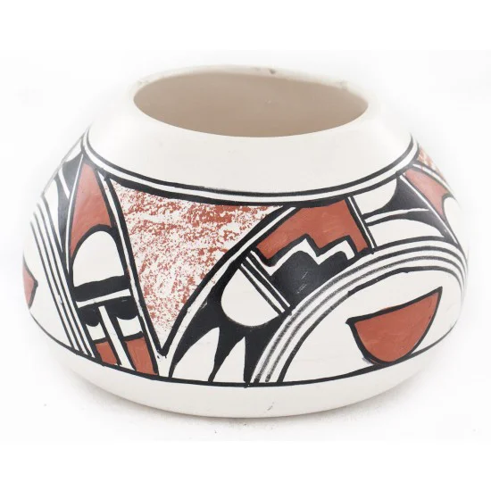 $200 Handmade Handpainted Certified Authentic Hopi R.Tsinnij Keams Canyon Native American Pottery 102494-7 $200 Handmade Handpainted Certified Authentic Hopi R.Tsinnij Keams Canyon Native American Pottery 102494-7