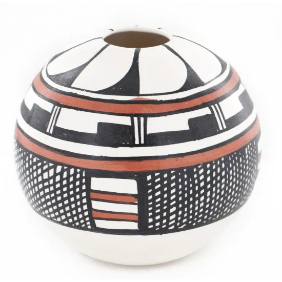 $200 Handmade Handpainted Certified Authentic Hopi R.Tsinnij Keams Canyon Native American Pottery 2 102494-6 $200 Handmade Handpainted Certified Authentic Hopi R.Tsinnij Keams Canyon Native American Pottery 2 102494-6