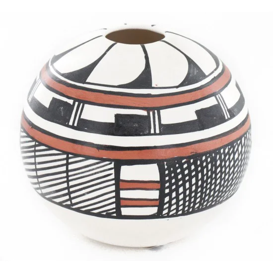 $200 Handmade Handpainted Certified Authentic Hopi R.Tsinnij Keams Canyon Native American Pottery 2 102494-6 $200 Handmade Handpainted Certified Authentic Hopi R.Tsinnij Keams Canyon Native American Pottery 2 102494-6
