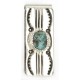 Handmade Certified Authentic Navajo Nickel and .925 Sterling Silver Natural Turquoise Native American Money Clip 4 11238-10