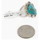 .925 Sterling Silver Handmade Certified Authentic Navajo Natural Turquoise Native American Ring 17003-2 .925 Sterling Silver Handmade Certified Authentic Navajo Natural Turquoise Native American Ring 17003-2