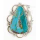 .925 Sterling Silver Handmade Certified Authentic Navajo Natural Turquoise Native American Ring 17003-2 .925 Sterling Silver Handmade Certified Authentic Navajo Natural Turquoise Native American Ring 17003-2
