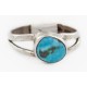 Rare 925 Sterling Silver Handmade Certified Authentic Navajo Natural Turquoise Native American Ring  16803-0000