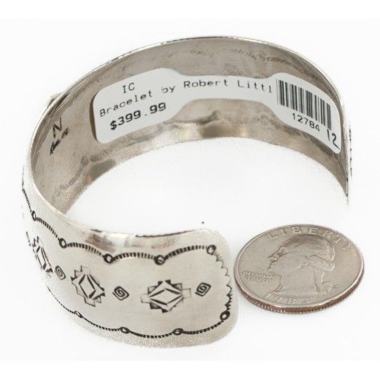 Handmade Horse Certified Authentic Navajo Nickel Natural Turquoise Native American Bracelet 01 12784-12 Handmade Horse Certified Authentic Navajo Nickel Natural Turquoise Native American Bracelet 01 12784-12
