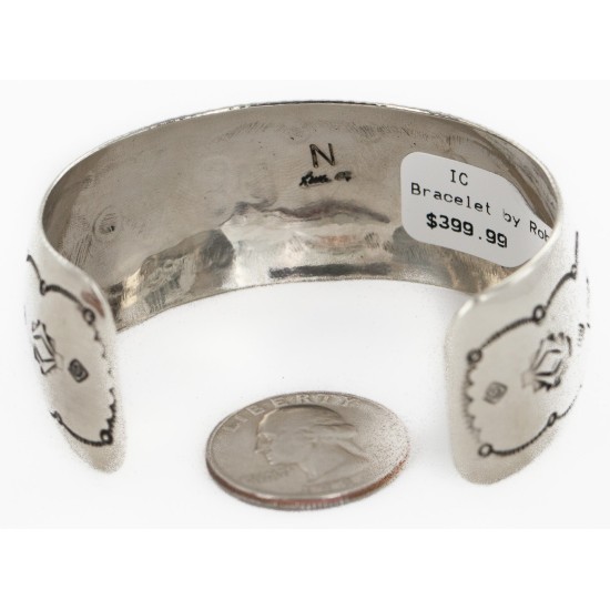 Handmade Horse Certified Authentic Navajo Nickel Natural Turquoise Native American Bracelet 01 12784-12 Handmade Horse Certified Authentic Navajo Nickel Natural Turquoise Native American Bracelet 01 12784-12