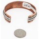 Handmade Certified Authentic Navajo Pure .925 Sterling Silver and Copper Native American Bracelet  24452-3