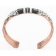 Handmade Arrow Certified Authentic Navajo Pure .925 Sterling Silver and Copper Native American Bracelet 244446-4
